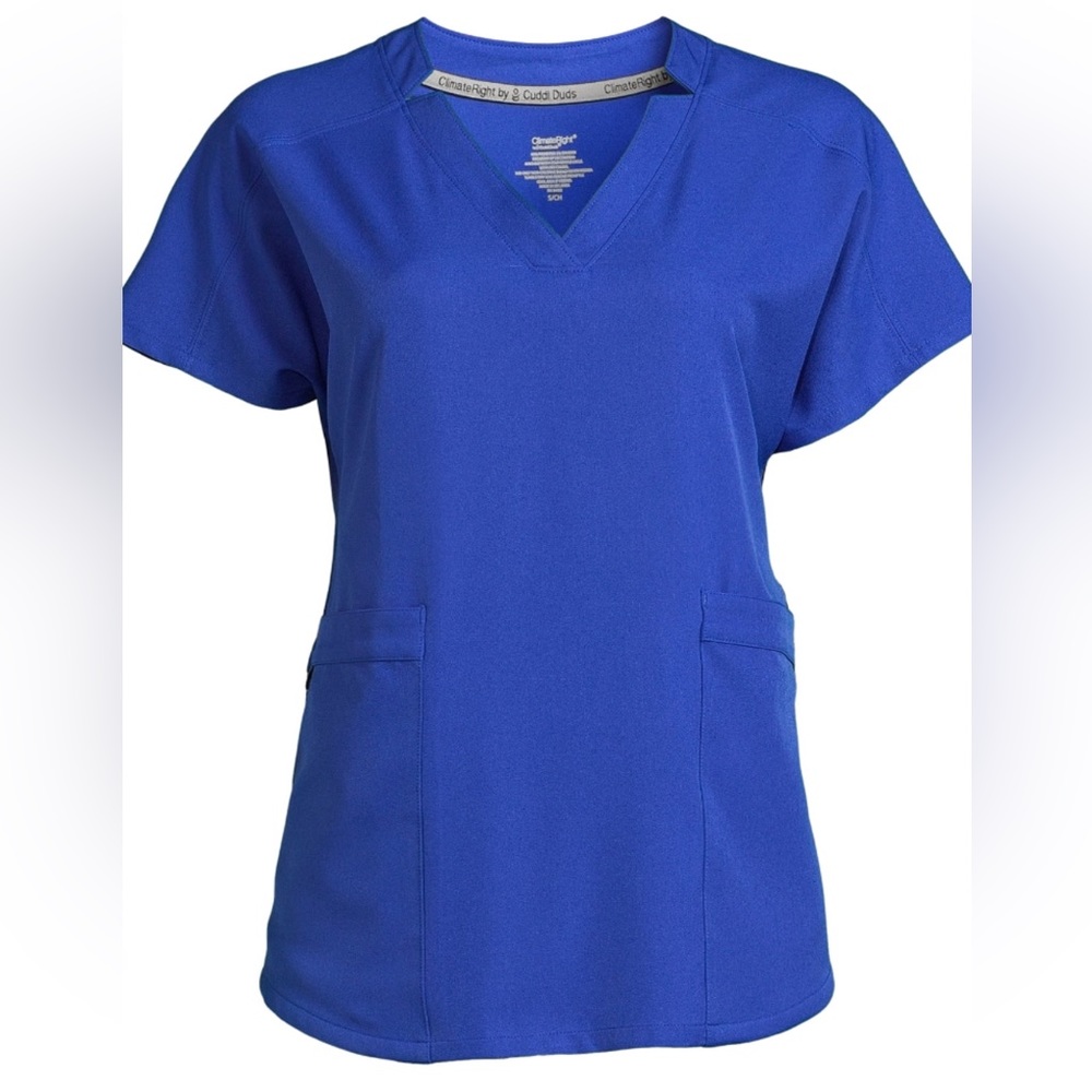 NWT Cuddl Duds Climate Right Scrub top x-small